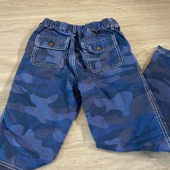 Mini Boden Kids Blue Camouflage Cotton Dark wash Denim Straight Jeans Size 9Y - Picture 3 of 7